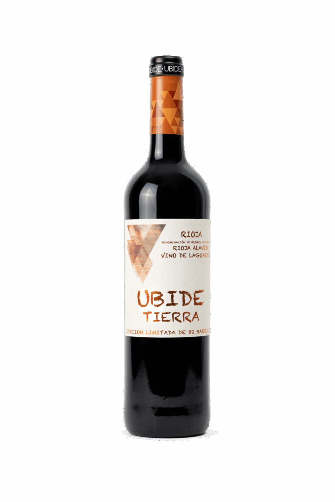 Botella de vino Ubide Tierra Crianza Rioja Alavesa