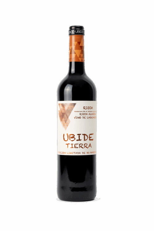 Botella de vino Ubide Tierra Crianza Rioja Alavesa