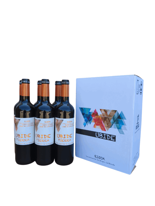 Vino Crianza Ubide Tierra en caja de 6 botellas - Bodegas Ubide