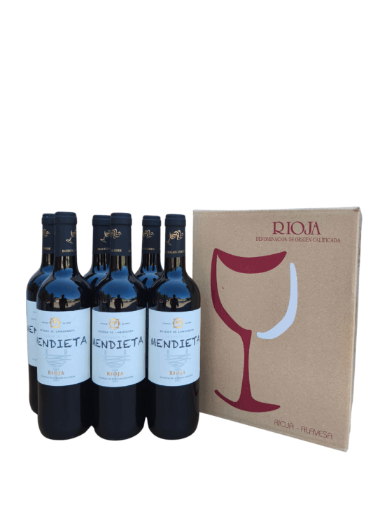 Caja de 6 botellas de vino Mendieta Joven