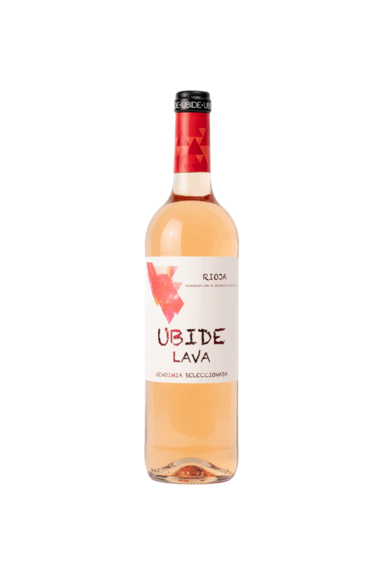 Botella de Ubide Lava, vino rosado joven de Rioja Alavesa